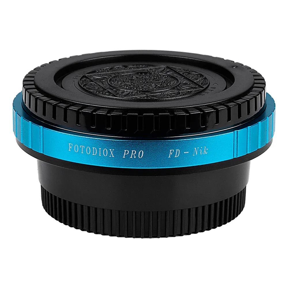 Fotodiox Pro Lens Mount Adapter - Canon FD & FL 35mm SLR lens to Nikon F Mount SLR Camera Body, with Built-In Aperture Control Dial