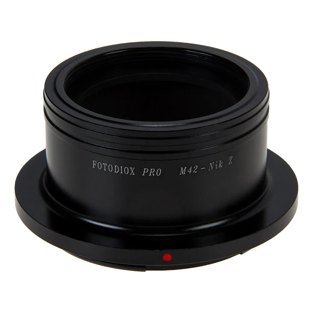 Fotodiox Pro Lens Mount Adapter Compatible with M42 Screw Mount SLR Lenses to Nikon Z-Mount Mirrorless Camera Bodies