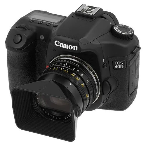 Fotodiox Pro Lens Mount Adapter - Leica R SLR Lens to Canon EOS (EF, EF-S) Mount SLR Camera Body