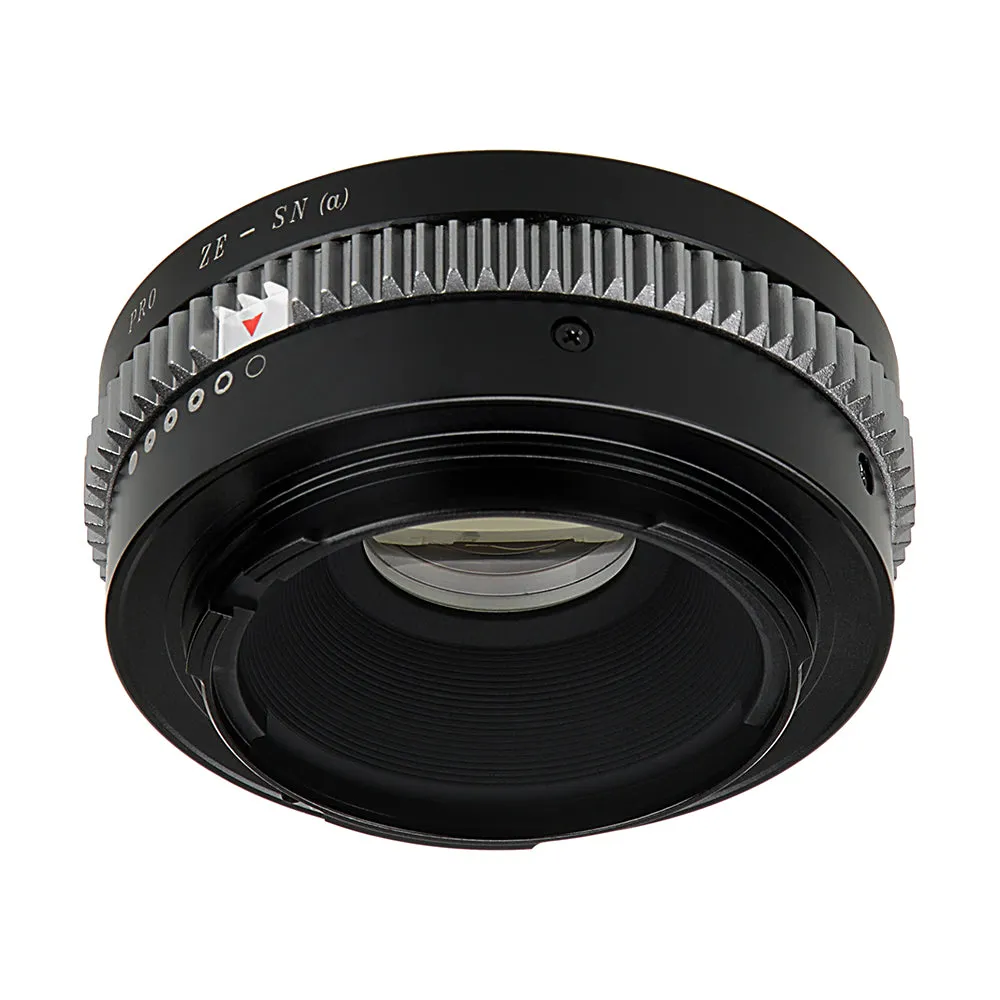 Fotodiox Pro Lens Mount Adapter - Mamiya 35mm (ZE) SLR Lens to Sony Alpha A-Mount (and Minolta AF) Mount SLR Camera Body