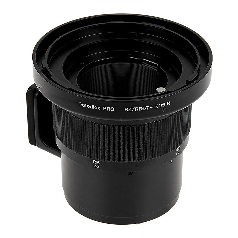 Fotodiox Pro Lens Mount Adapter - Mamiya RB67/RZ67 Mount Lens to Canon RF Mount Mirrorless Camera Body with Built-In Focusing Helicoid