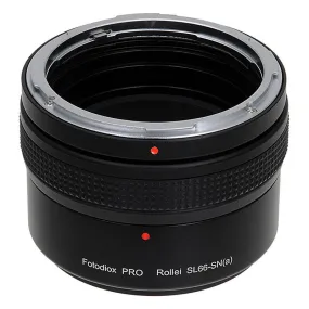 Fotodiox Pro Lens Mount Adapter - Rolleiflex SL66 Series Lens to Sony Alpha A-Mount (and Minolta AF) Mount SLR Camera Body with Built-In Focusing Helicoid