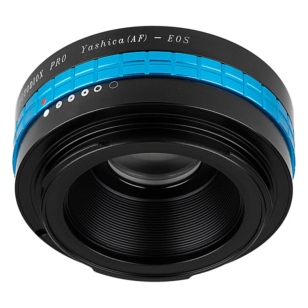Fotodiox Pro Lens Mount Adapter - Yashica 230 AF SLR Lens to Canon EOS (EF, EF-S) Mount SLR Camera Body with Built-In Aperture Control Dial