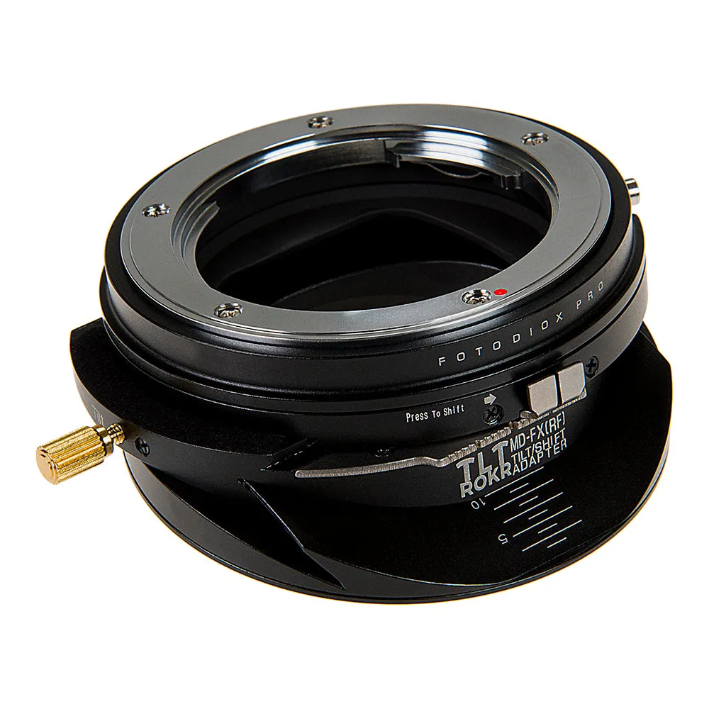 Fotodiox Pro TLT ROKR - Tilt / Shift Lens Mount Adapter for Minolta Rokkor (SR / MD / MC) SLR Lenses to Fujifilm Fuji X-Series Mirrorless Camera Body