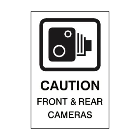 Front & Rear Cameras Vehicle Sticker