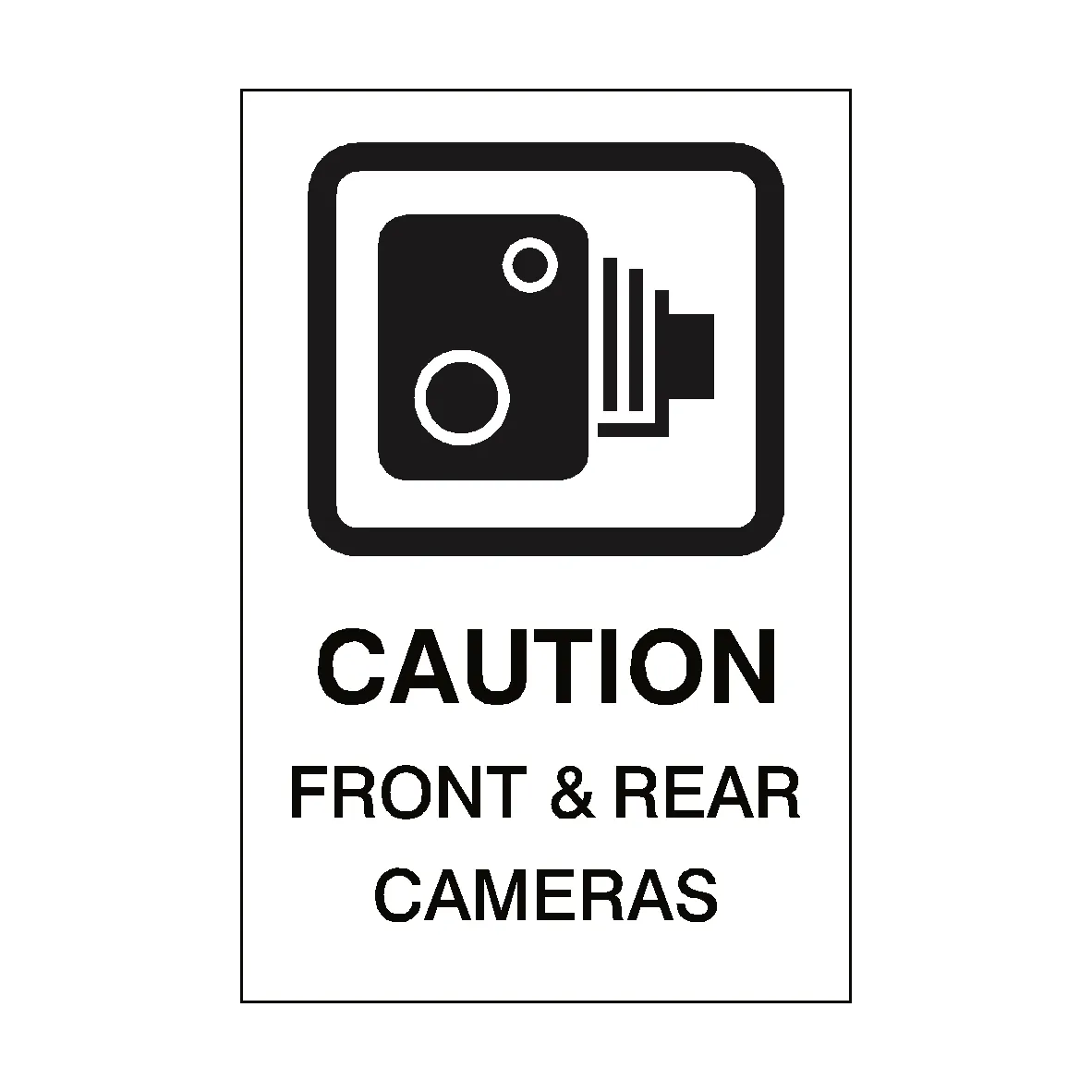 Front & Rear Cameras Vehicle Sticker