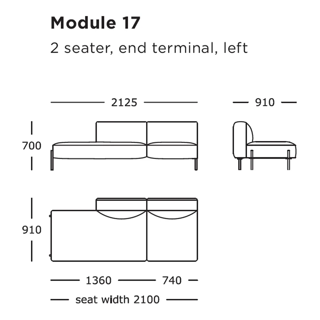 Hang Modular Sofa (Modules 17-21)