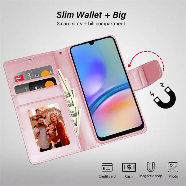 Hanman Samsung Galaxy A05s Leather Case Wallet
