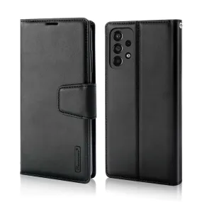 Hanman Samsung Galaxy A23 4G Leather Case Wallet Black