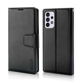 Hanman Samsung Galaxy A33 5G Leather Case Wallet Black