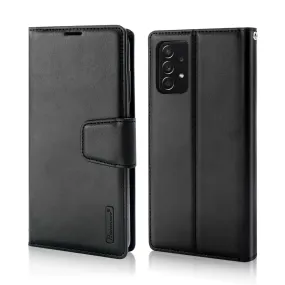 Hanman Samsung Galaxy A52s / A52 Leather Case Wallet Black
