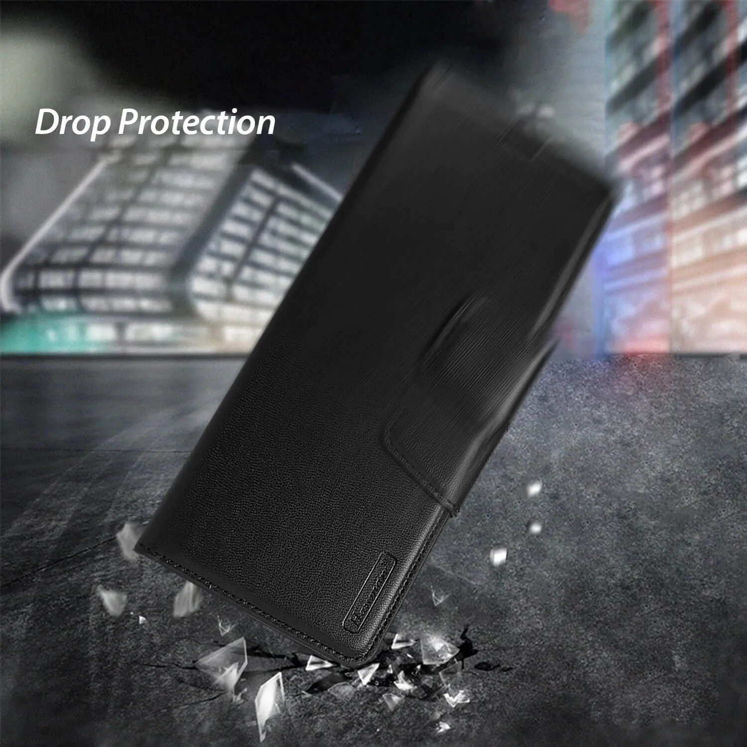 Hanman Samsung Galaxy A53 5G Leather Case Wallet Black