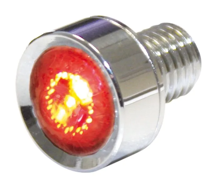 HIGHSIDER 255-016 LED Taillight "MONO" Clear Lens - Chrome