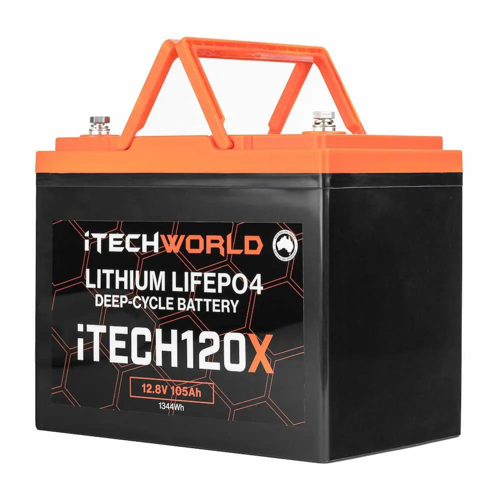 iTECH120X 12v Lithium Deep Cycle Battery LiFePO4