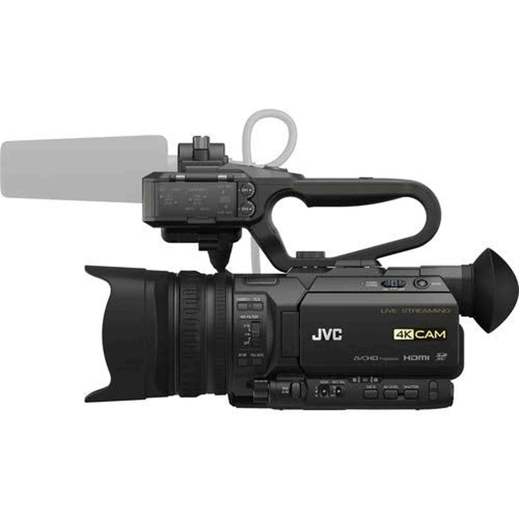 JVC GY-HM250 UHD 4K Streaming Camcorder with Built-in Lower-Thirds Graphics - Starter Bundle