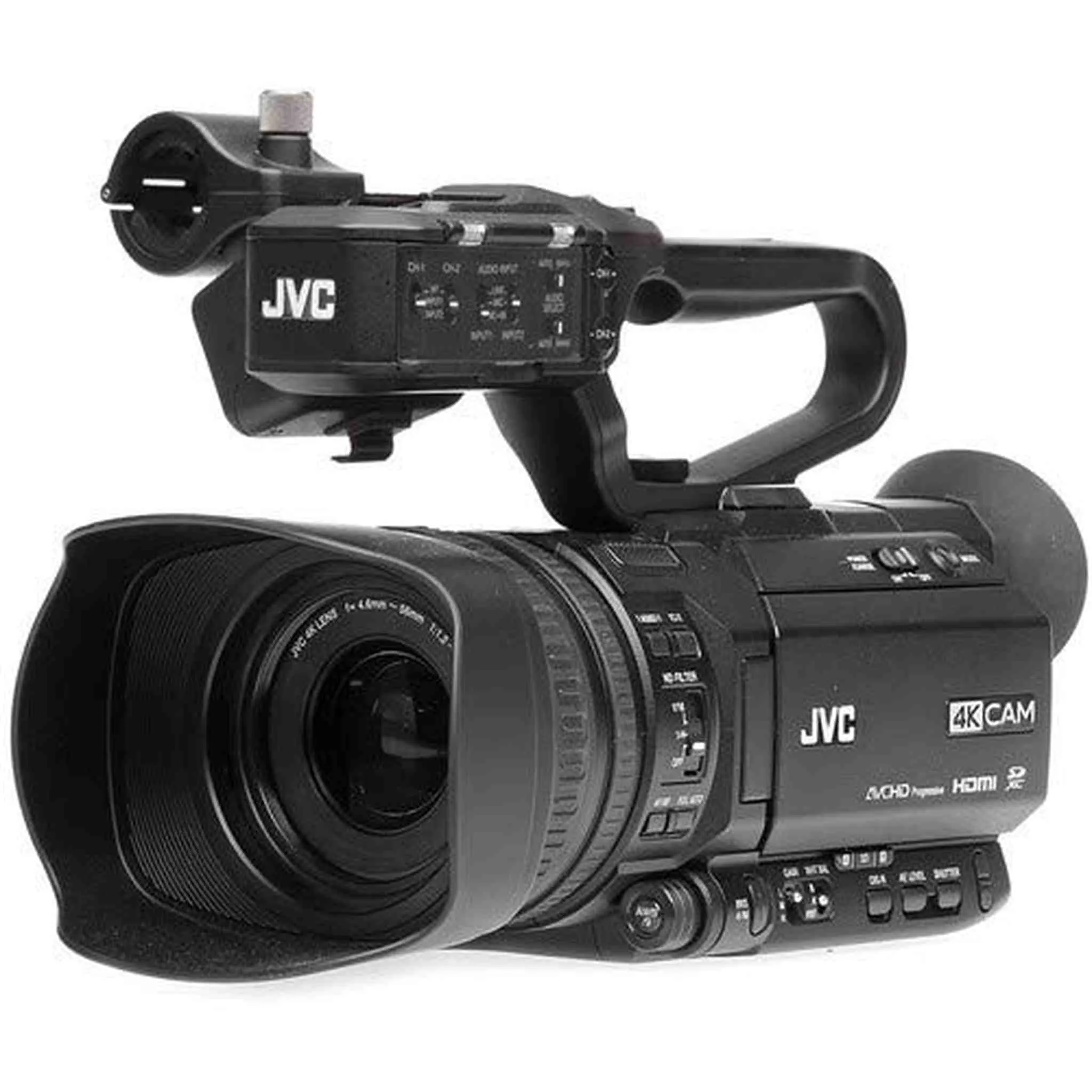 JVC GY-HM250 UHD 4K Streaming Camcorder with Built-in Lower-Thirds Graphics - Starter Bundle