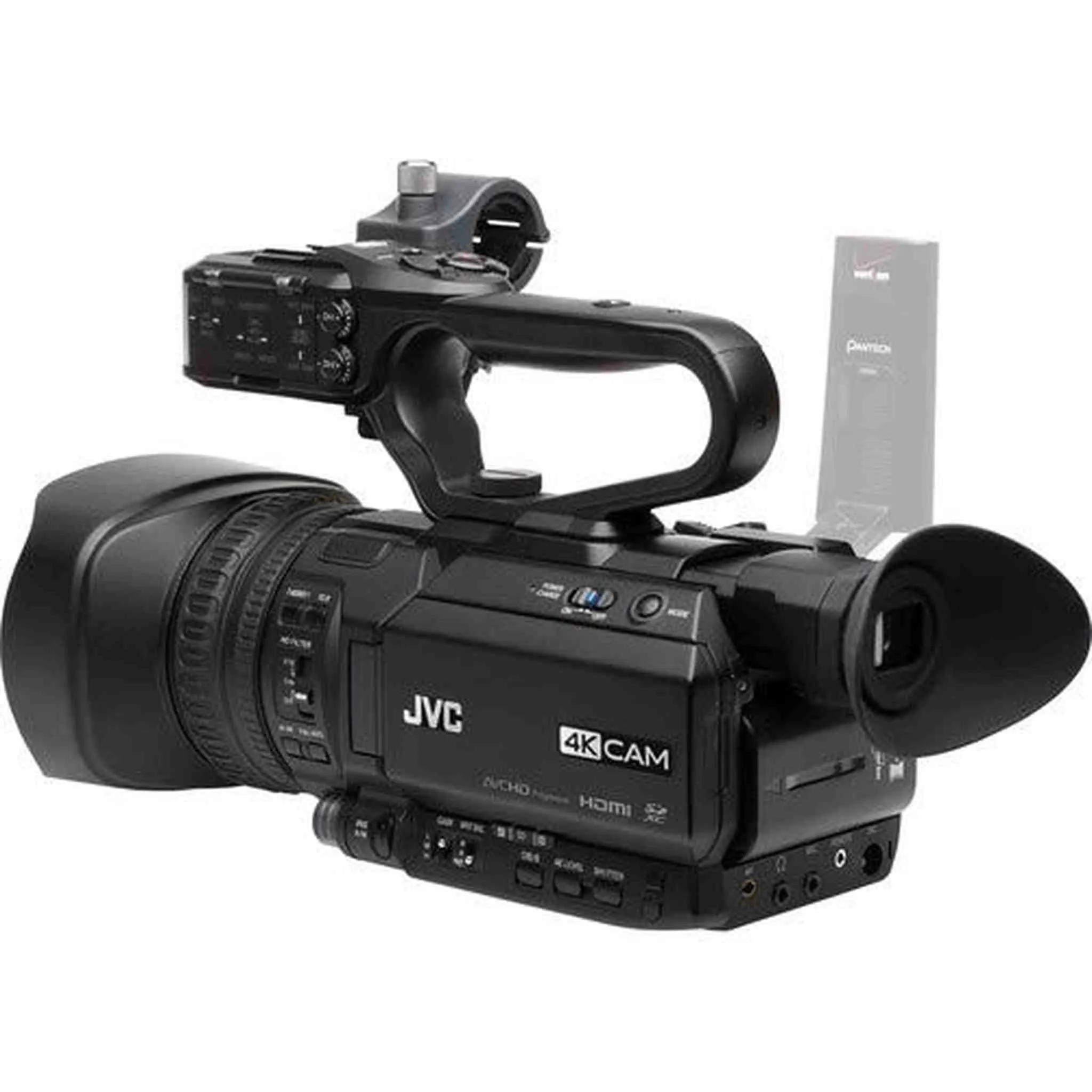 JVC GY-HM250 UHD 4K Streaming Camcorder with Built-in Lower-Thirds Graphics - Starter Bundle