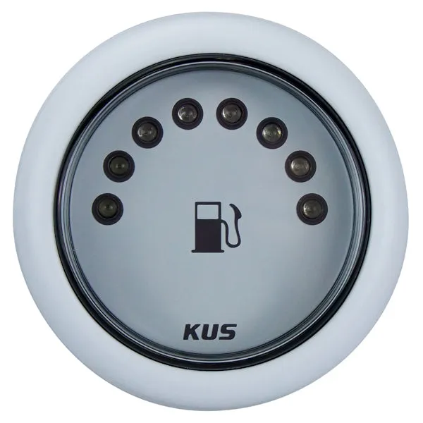 KUS Fuel Tank Gauge - White, LED