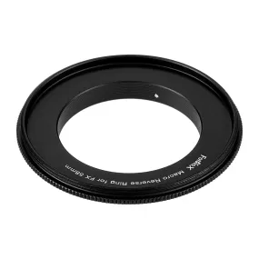 Macro Reverse Ring for Fuji - Camera Mount to Filter Thread Adapter for Fujifilm Fuji X-Series Camera Mounts