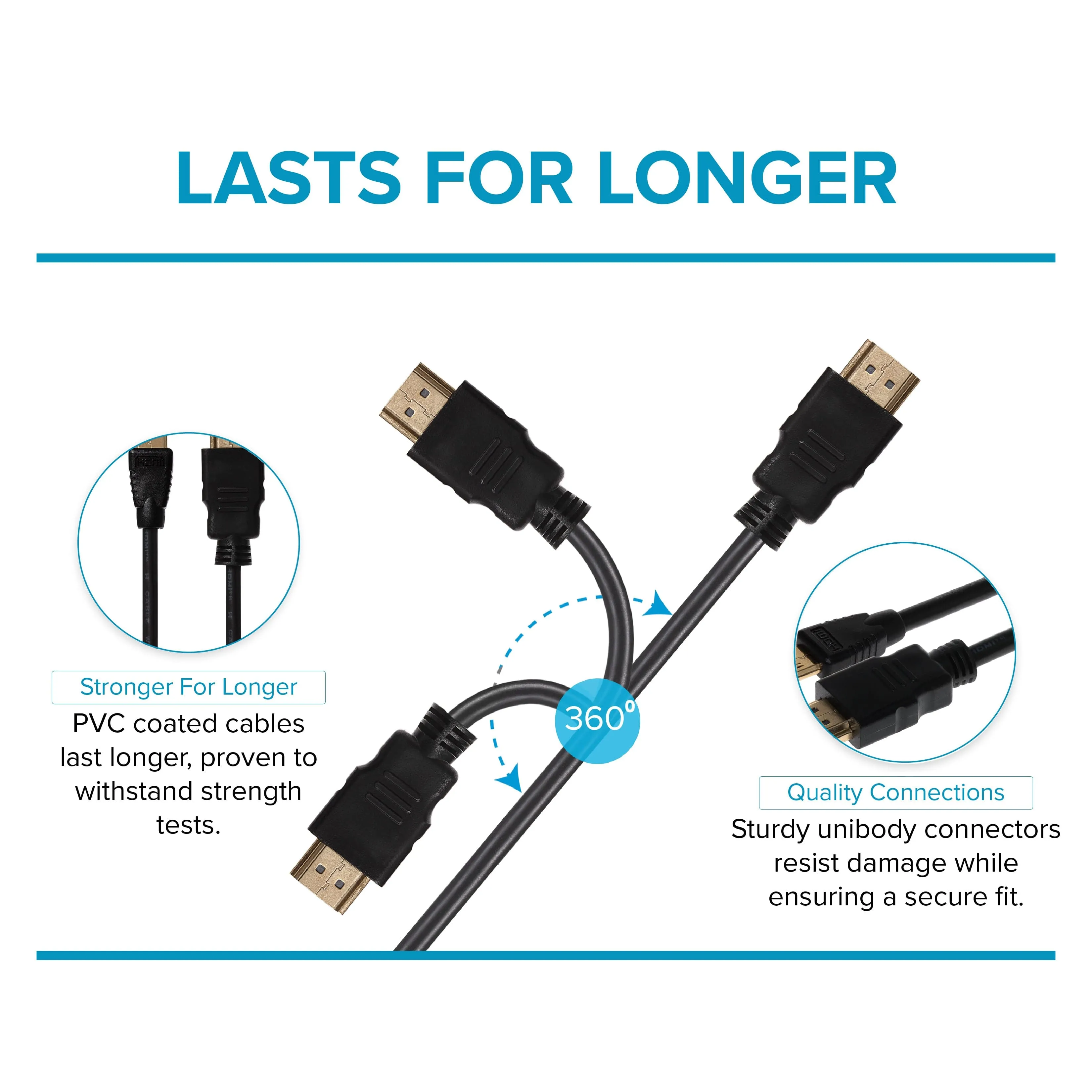 Maplin HDMI to Mini HDMI 4K Ultra HD Cable with Gold Connectors - Black, 3m