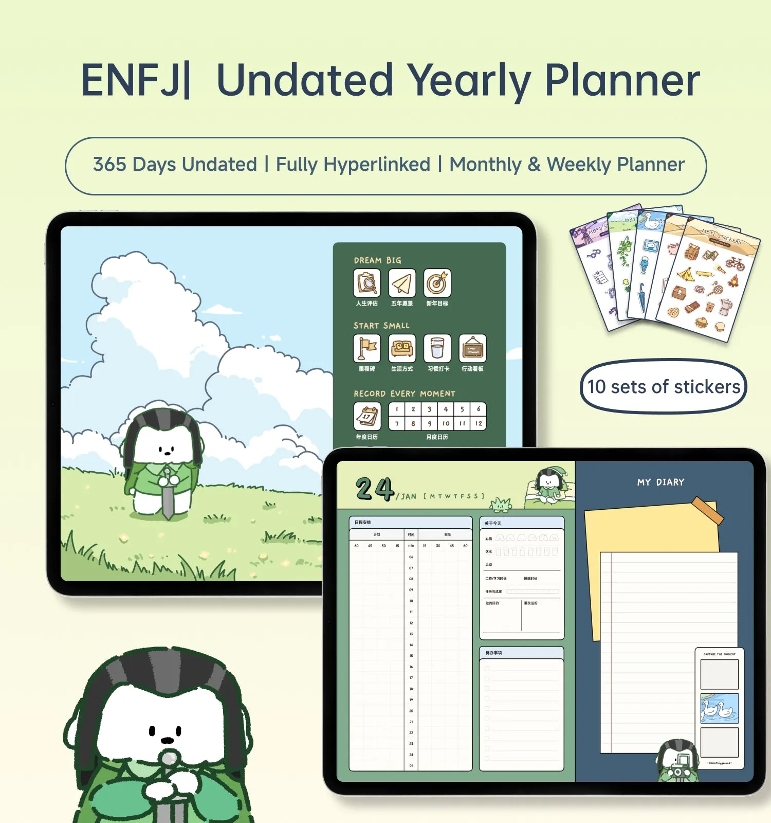 MBTI Undated Digital Planner