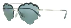 Miu Miu 0MU 57US 1BC175 Core Silver Cloud Sunglasses