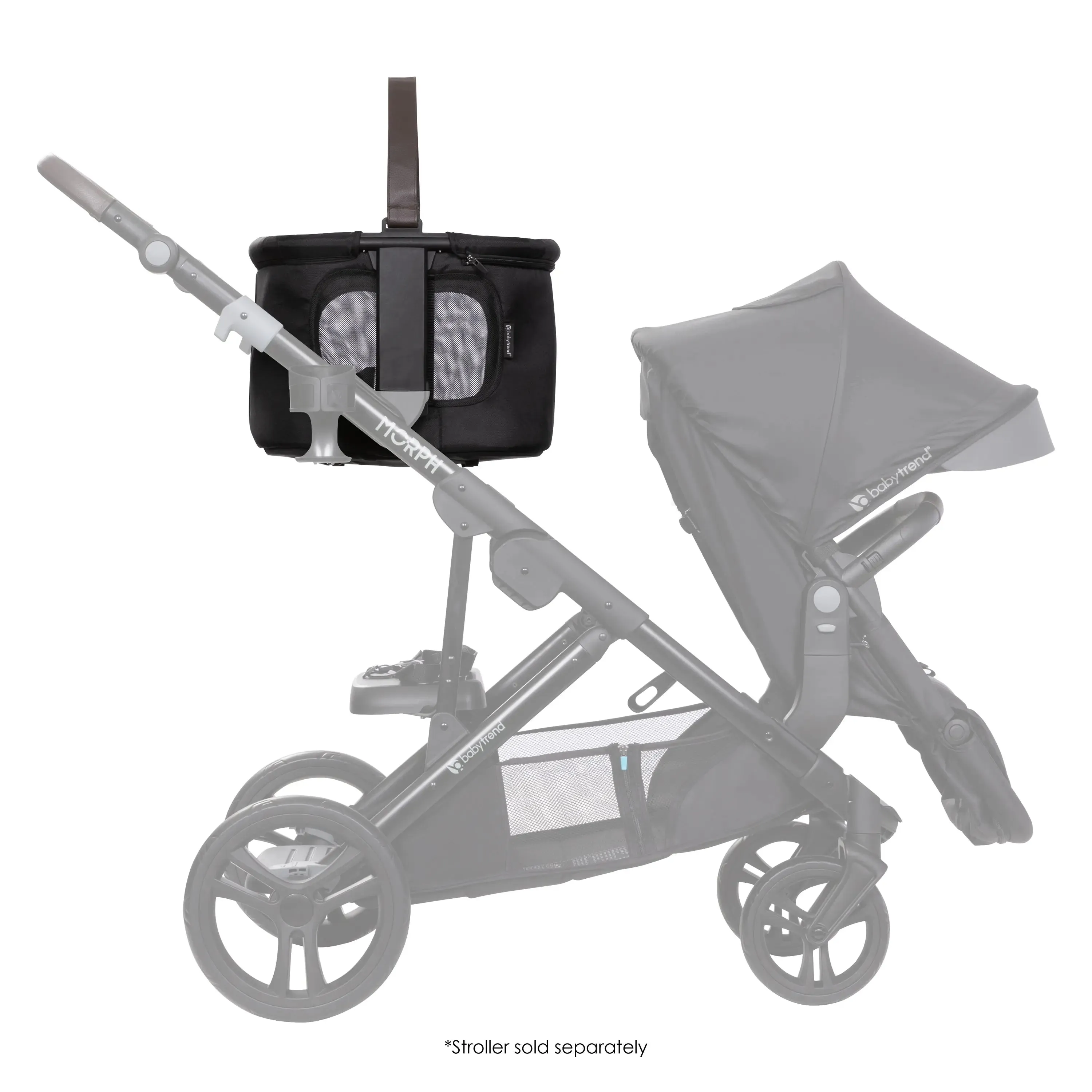 Morph Single to Double Stroller Modular Storage Basket