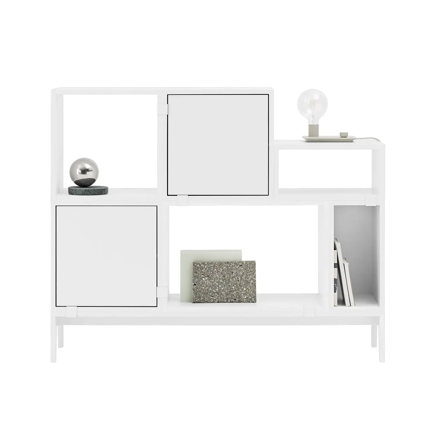 muuto | stacked storage system | podium | white - DC