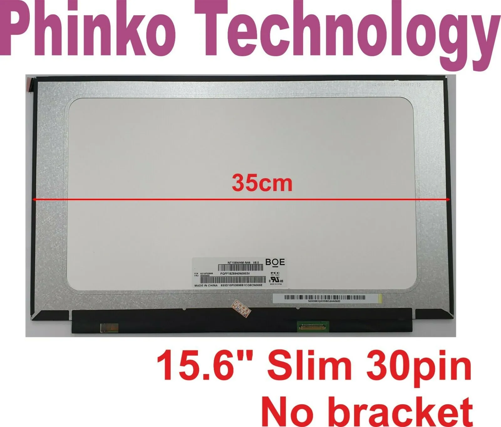 N156BGA-EB3 fit N156BGA-EA3 NT156WHM-N34 15.6 inch 1366X768 No screw holes EDP