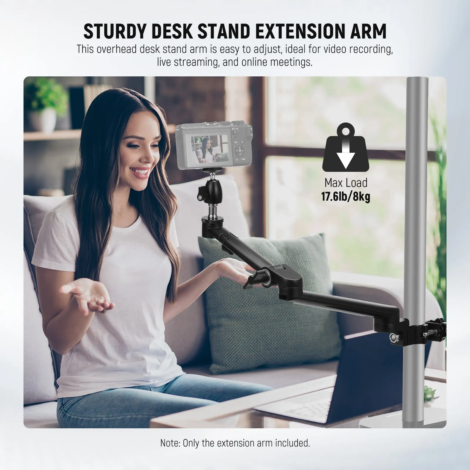 NEEWER DS015 Camera Desk Mount Auxiliary Holding Extension Arm