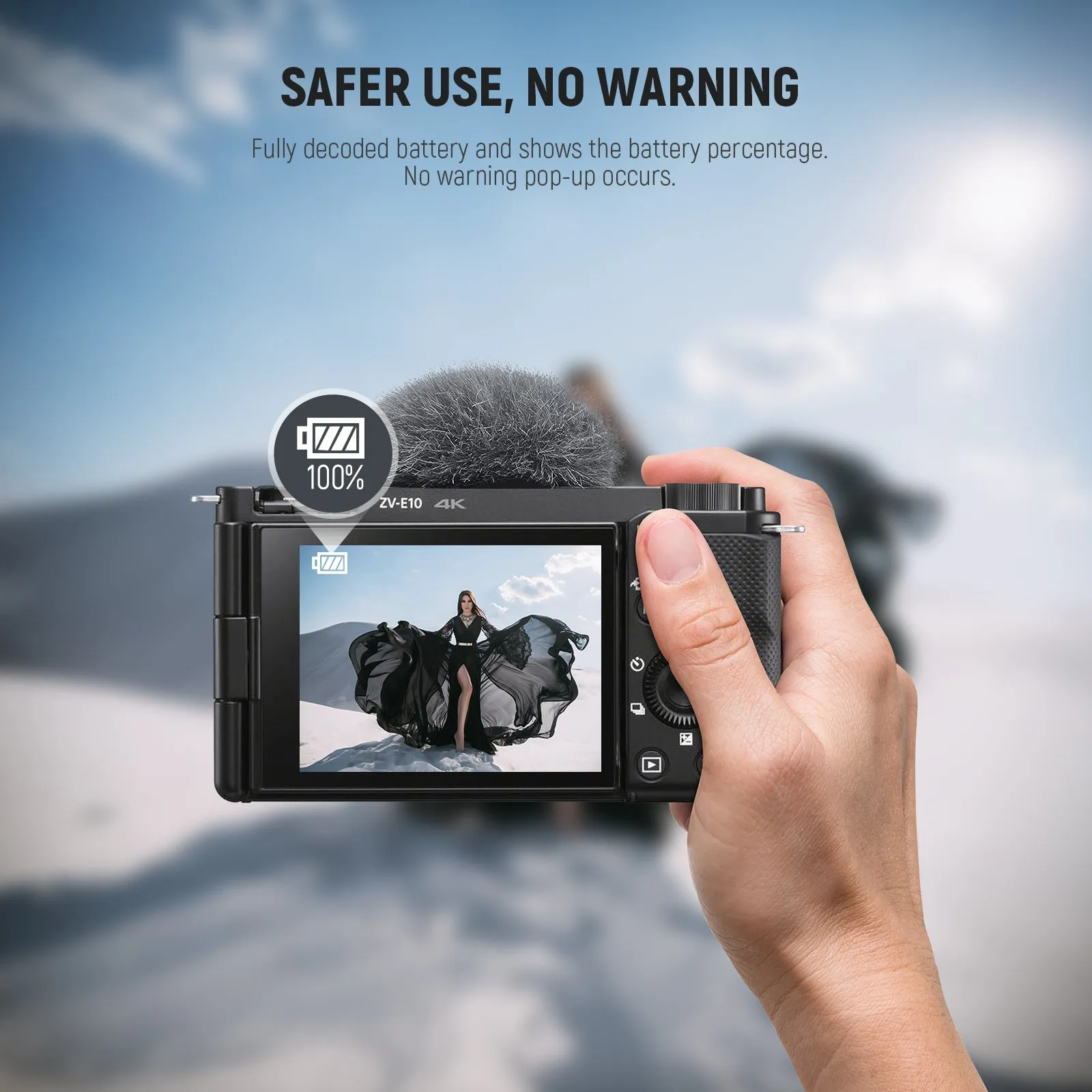 NEEWER TNP-FW50 1030mAh NP-FW50 Replacement Camera Battery