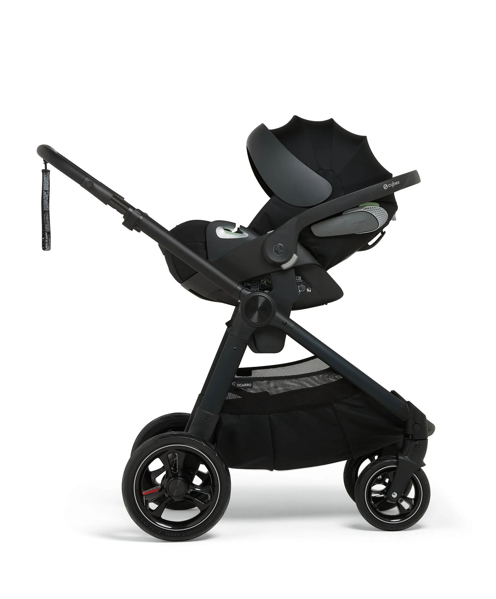 Ocarro Pushchair Complete Bundle with Cybex Cloud T Car Seat & Base (8 Pieces) - Transcend