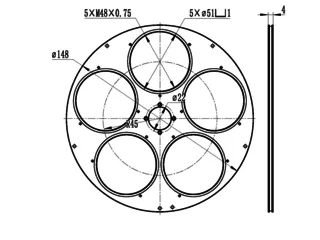 OGMA 5 Position Filter Wheel for 2" Mounted Filters