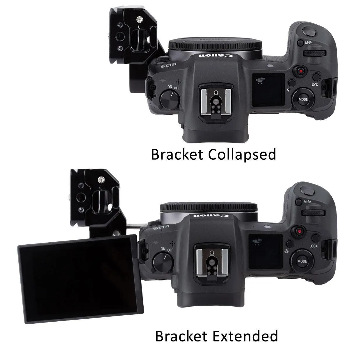 PLX3T Universal Arca-Swiss L-Bracket for DSLR and Mirrorless Cameras with Articulating LCD screens