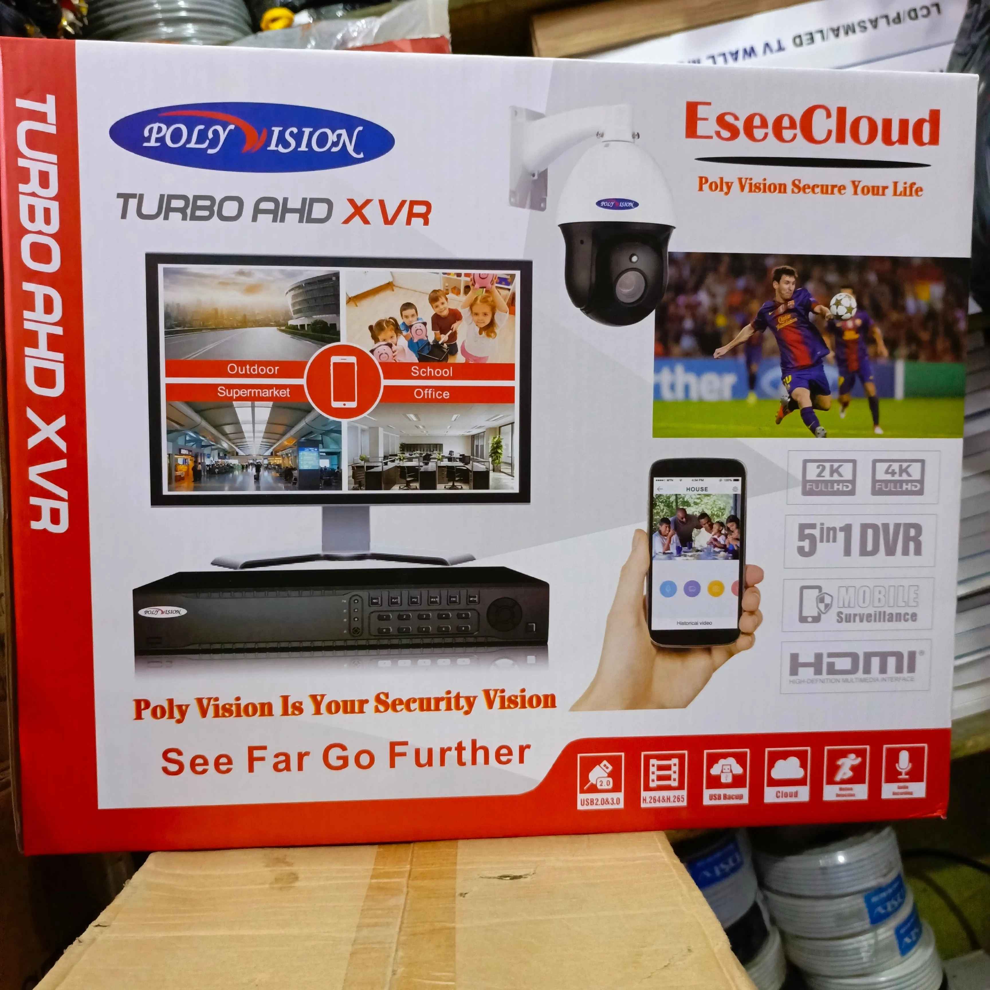 POLYVISION 32-Channel 5MP 5-in-1 High Definition DVR (Supports IP, AHD, CVI, HD, TVI cameras) - Brand New