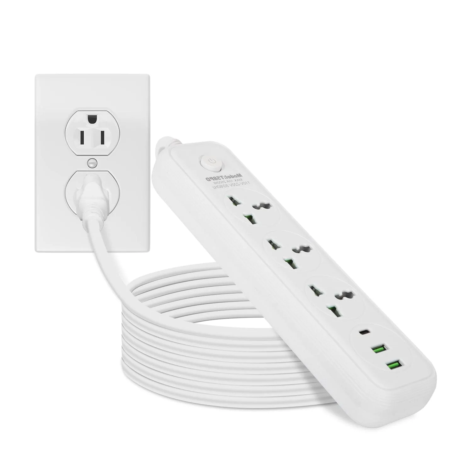 Power Strip with 5.9ft Extension