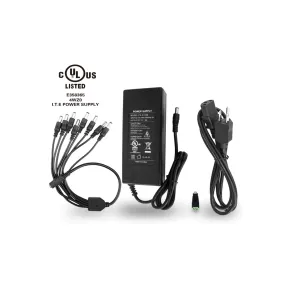PS-D1208 DC12V 5A power adapter for CCTV camera or LED light UL Listed