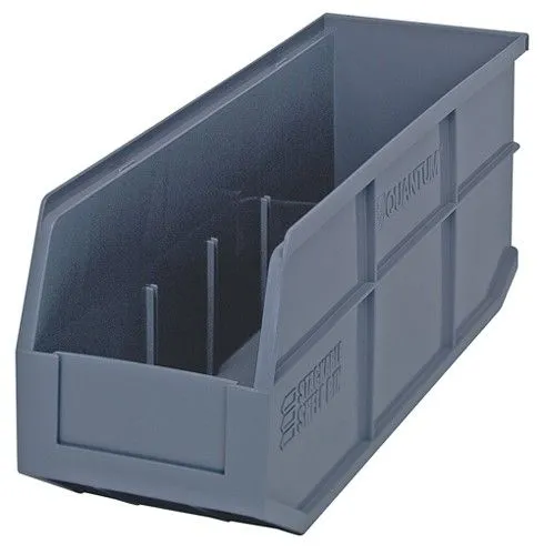 Quantum SSB461 Stackable Shelf Bins, 6" x 18" x 7"