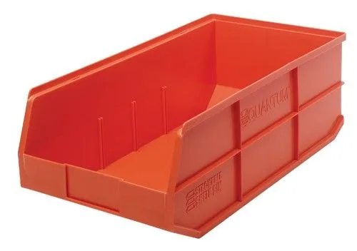 Quantum SSB485 Stackable Shelf Bins, 11" x 20.5" x 7"