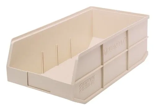 Quantum SSB485 Stackable Shelf Bins, 11" x 20.5" x 7"