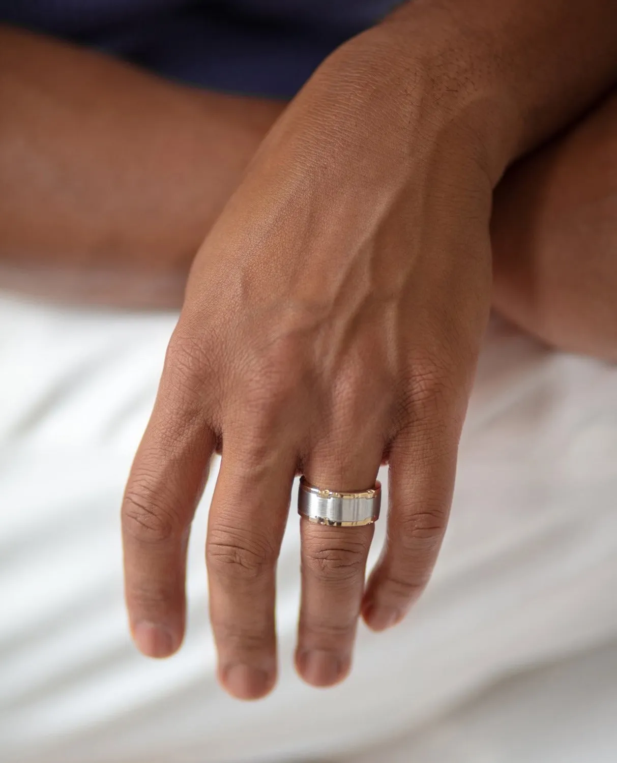 Ready to Ship - CABARRUS Two-Tone Gold Ring - Wide Version