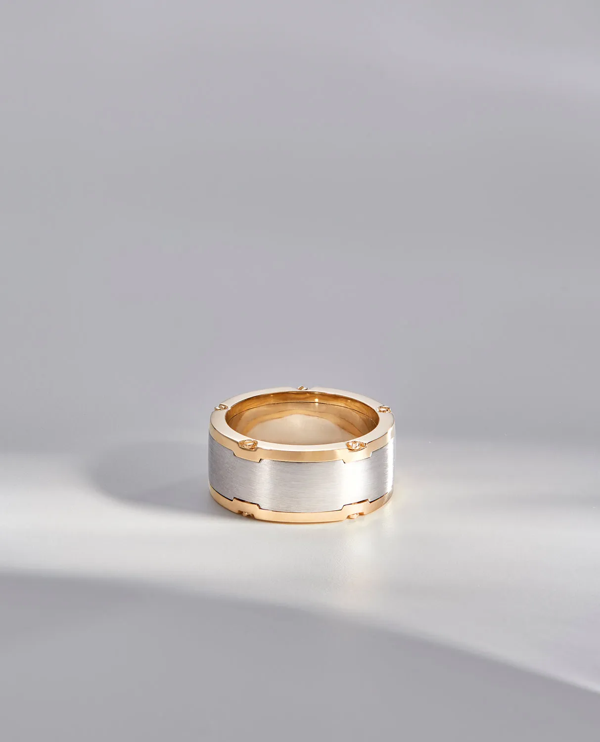 Ready to Ship - CABARRUS Two-Tone Gold Ring - Wide Version