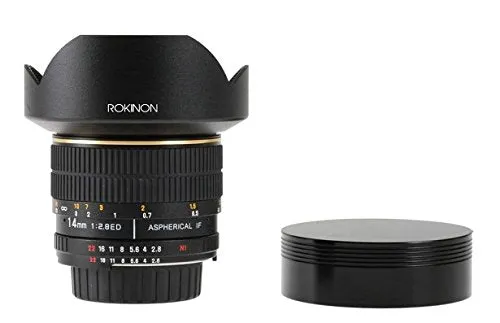 Rokinon FE14M-C 14mm F2.8 Ultra Wide Lens for Canon (Black)