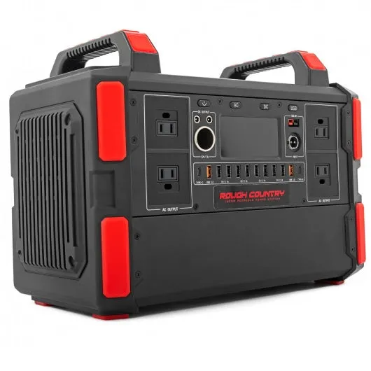 Rough Country Multifunctional Portable Power Station - 1000W Generator | Universal