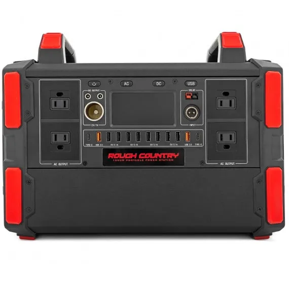 Rough Country Multifunctional Portable Power Station - 1000W Generator | Universal