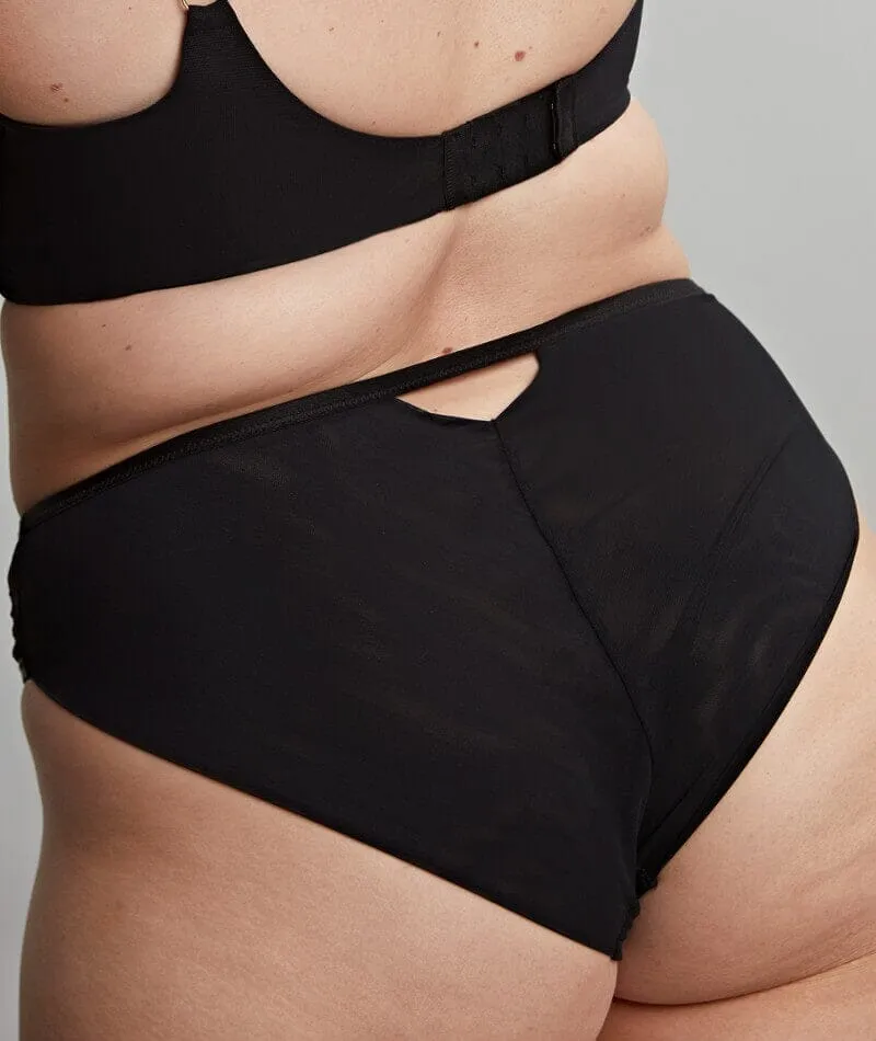 Sculptresse Josephine High Leg Brief - Black/Latte