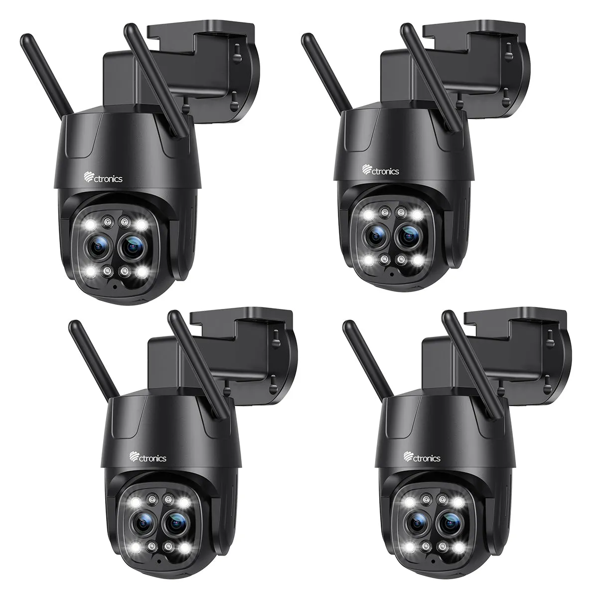 Smart 2K 4MP Indoor/Outdoor Camera Dual Lens and 6X Hybrid Zoom & 5G/2.4GHz wifi