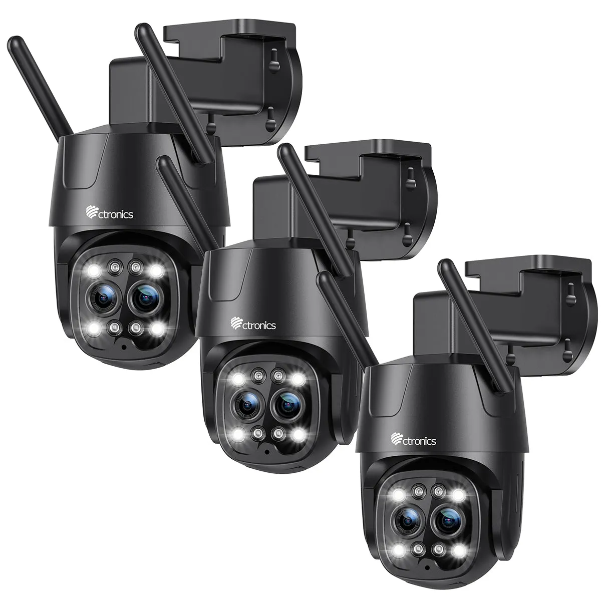 Smart 2K 4MP Indoor/Outdoor Camera Dual Lens and 6X Hybrid Zoom & 5G/2.4GHz wifi