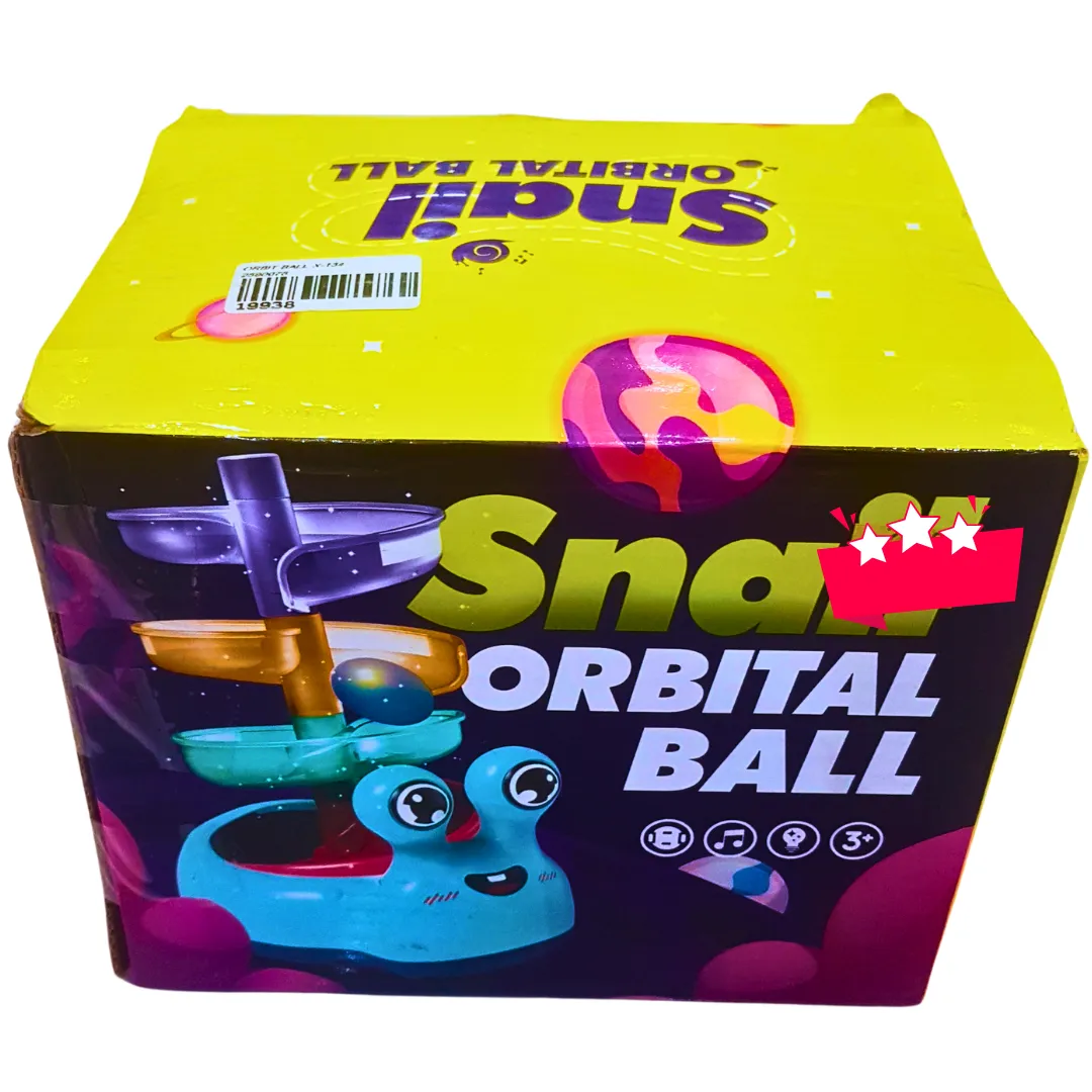 Snail Orbital Ball Run Toy – Interactive Rolling Ball Track with Lights & Music | Fun Educational Toy for Toddlers & Kids (3  Years)