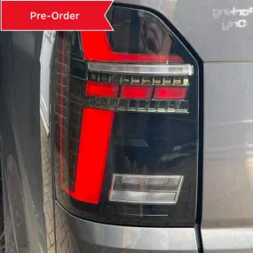 T6 Tailgate LED rear lights BLACK with dynamic indicator (T6.1 style) Only for vehicles with factory fitted led rear lights 2015 - 2019